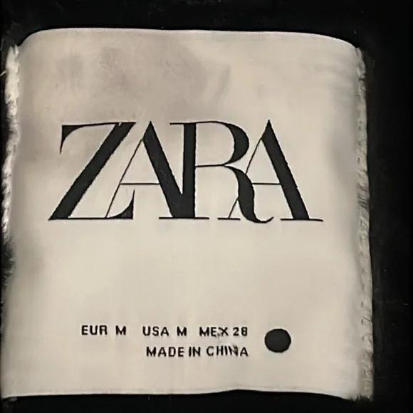 ZARA DOUBLE-FACED JACKET Moto Style Front zip pockets. metal buckles. - Picture 10 of 16